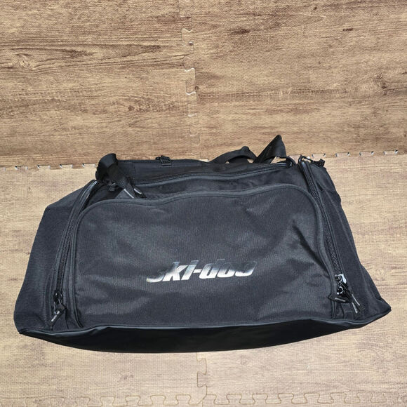 Ski-Doo Black Duffle Gear Backpack Multi Pockets 100% Polyester NWT - Picture 4 of 16